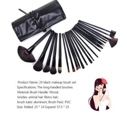 Makeup Brushes Spot Wood Color Makeup Brush Set 24 Pieces Free Brush Bag Makeup Beauty Tools