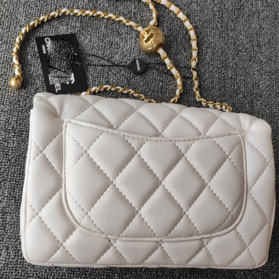 Physical Picture With LOGO Xiangjia High Version Small Gold Ball Bag New Single Shoulder Messenger Bag Diamond Pattern Chain Women's Bag