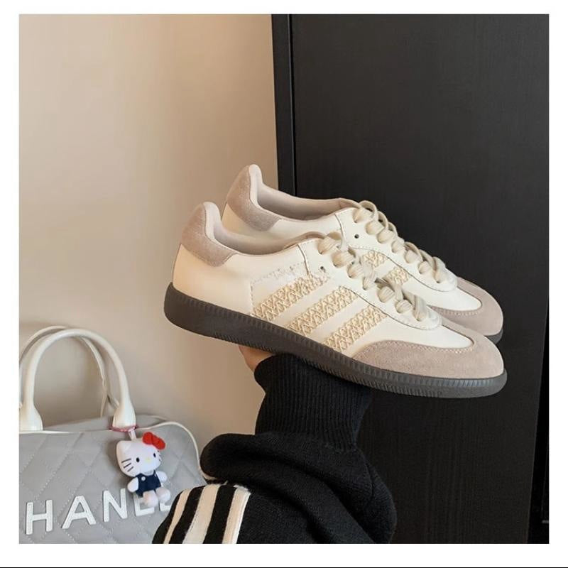 [sheii Su Yinyin] Blogger Standard ~ Retro Lace Edge Versatile Sports German Training Casual Shoes Women&#039;s Argan Shoes