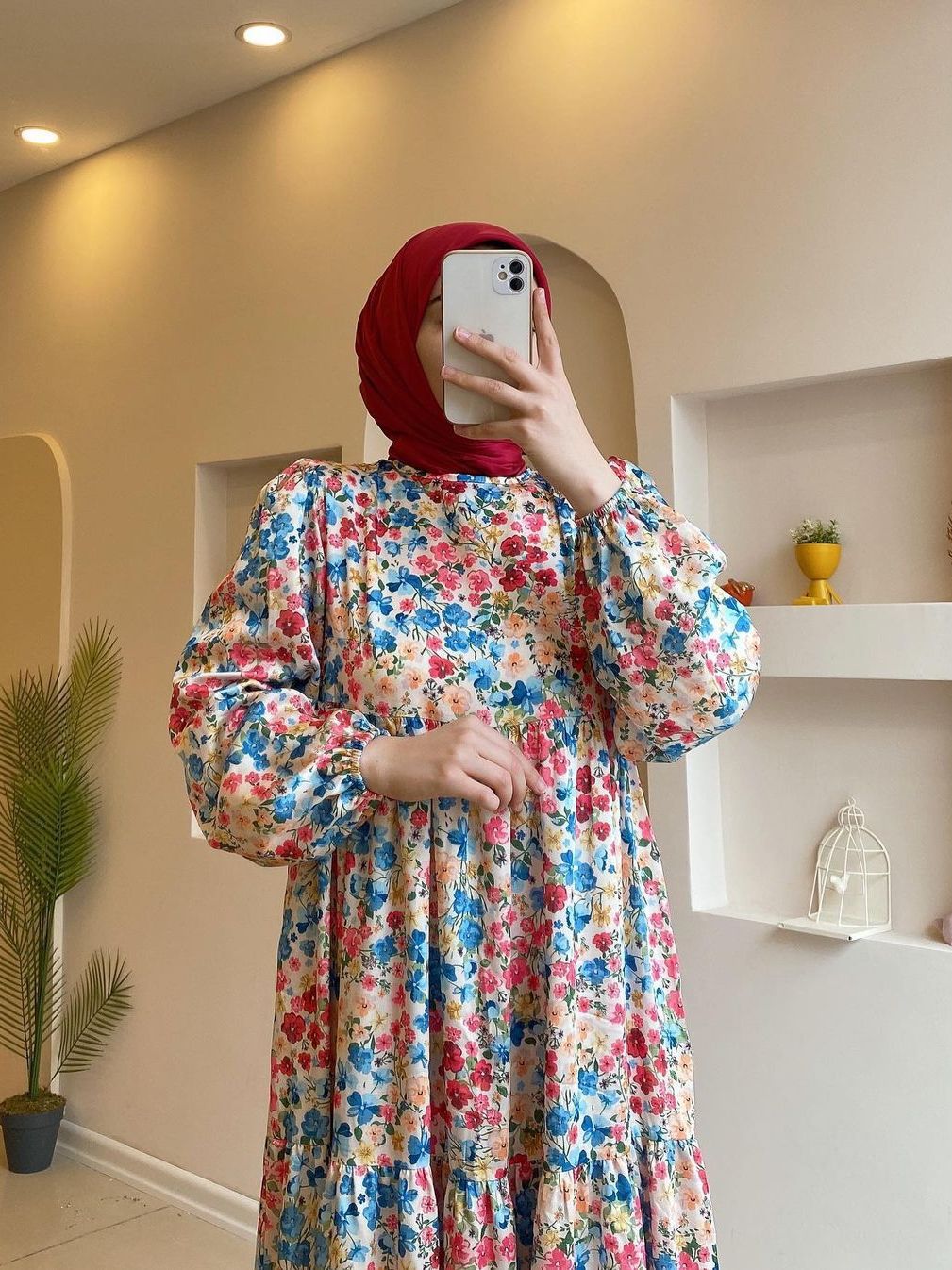 DD0191 Middle East Cross-border Women&#039;s Clothing 2023 New Printed Muslim Dubai Gown Dress