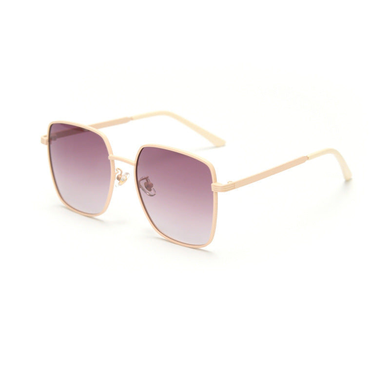 Weiyi D050 European And American Metal Square Sunglasses Women's Trendy Internet Celebrity Street Photographs Sunglasses East Gate Cross-border Polarized Glasses