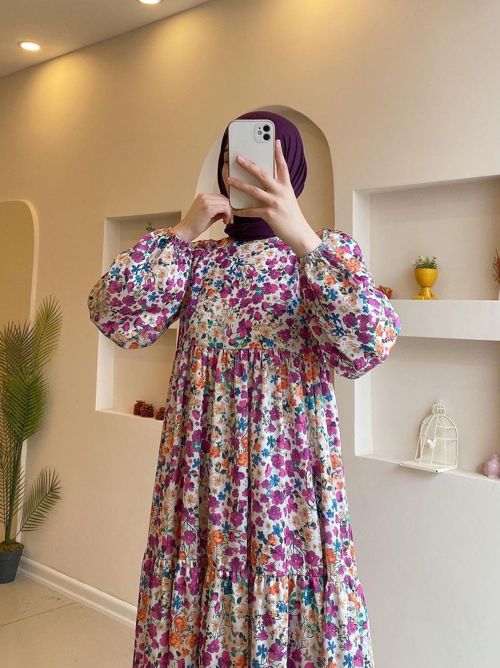 DD0191 Middle East Cross-border Women&#039;s Clothing 2023 New Printed Muslim Dubai Gown Dress