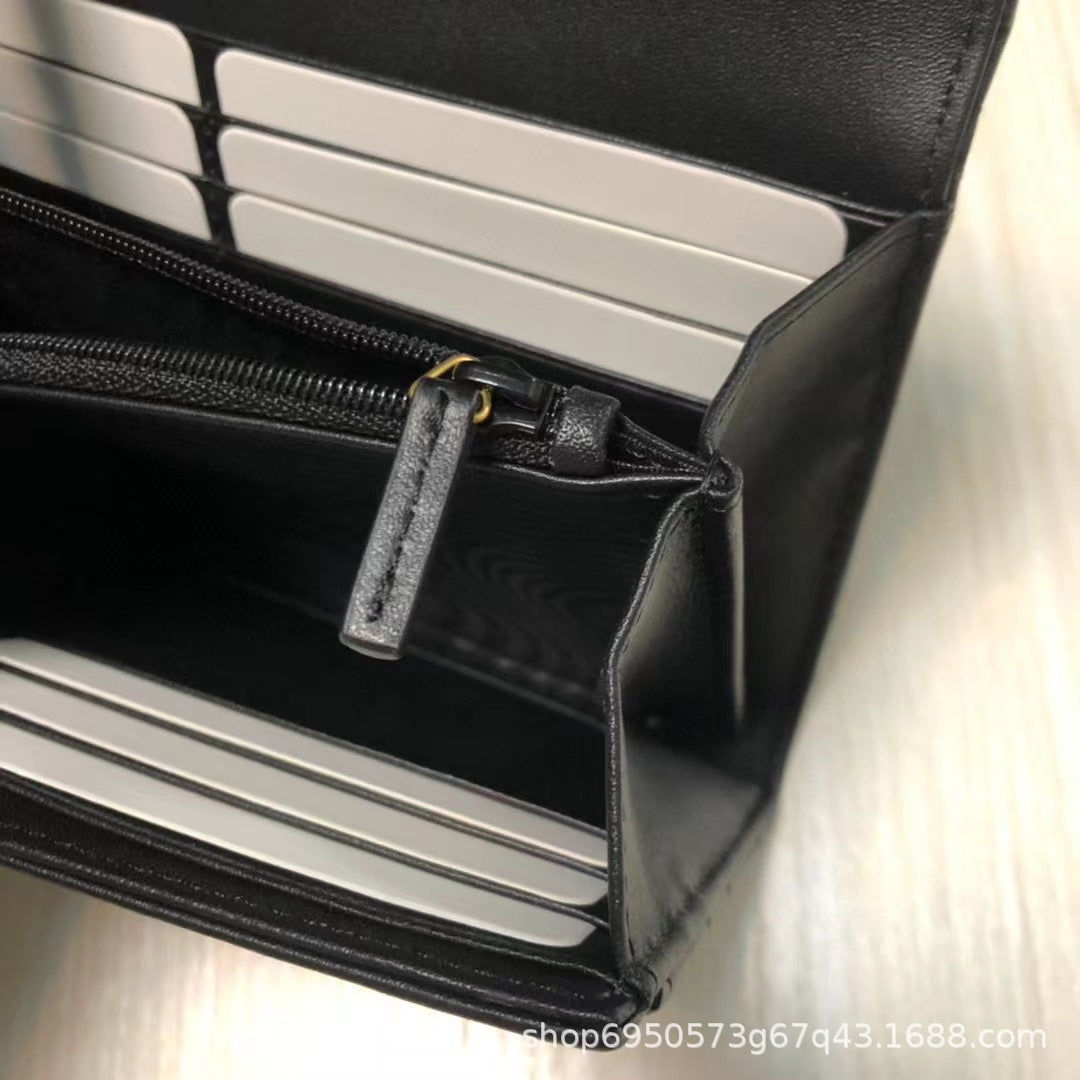 Short Soft Zipper Solid Color Women's Wallet Marmont Series Long Wallet