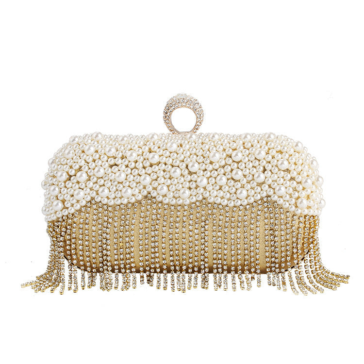 New Pearl Bag Dinner Bag European And American Women's Handbag Banquet Party Clutch Bag Evening Bag For Women