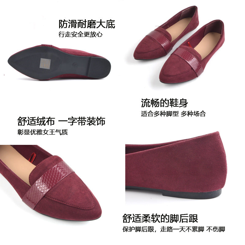 Foreign Trade Cross-border Ins Fashion Shoes Children&#039;s New All-match Spring And Summer Shallow Soft Sole Shoes Pointed Ladies Shoes