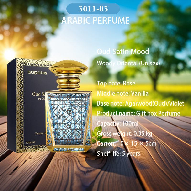 4 Arabic perfumes (100ml), unisex perfumes, fresh, gentle, charming and awakening the senses